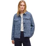 Reduzierte Blaue Street One Mini Kurzjacken & Cropped-Jackets aus Bouclé für Damen Größe XS 