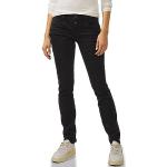 Reduzierte Schwarze Casual Street One Jane Slim Fit Jeans aus Denim für Damen Weite 29 