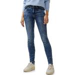 Indigofarbene Street One York Slim Fit Jeans aus Denim für Damen Weite 26 