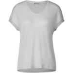 Graue Street One T-Shirts aus Viskose für Damen Größe M für den für den Sommer 