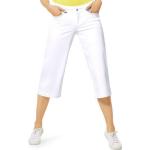 Weiße Street One Stretch-Jeans mit Reißverschluss aus Baumwolle für Damen für den für den Sommer 