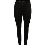 Schwarze Unifarbene Street One Slim Fit Jeans aus Denim für Damen Weite 29, Länge 30 