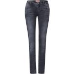 Graue Casual Street One Slim Fit Jeans aus Denim für Damen 
