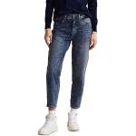 Reduzierte Blaue Loose Fit Street One Tapered Jeans aus Denim für Damen Weite 29 
