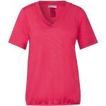 Reduzierte Korallenrote Kurzärmelige Street One T-Shirts aus Jersey für Damen Größe XS 