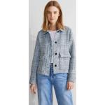 Blaue Street One Mini Kurzjacken & Cropped-Jackets aus Bouclé für Damen Größe L für den für den Herbst 