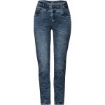 Blaue Loose Fit Street One Mom-Jeans aus Denim für Damen Weite 29, Länge 30 