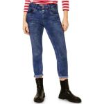 Blaue Vintage Street One Mom-Jeans mit Reißverschluss aus Baumwolle für Damen Größe XL 