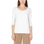Weiße Langärmelige Street One T-Shirts für Damen Größe M für den für den Herbst 