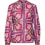 Pinke Street One Tunika-Blusen mit Rüschen für Damen Größe L 