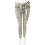 Graue Bestickte Street One Jeans mit Stickerei aus Denim für Damen Weite 27, Länge 30 