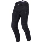 Schwarze Biker Jeans aus Baumwolle für Herren Größe L Weite 26, Länge 34 