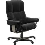 Schwarze Stressless Mayfair Bürostühle & Schreibtischstühle aus Leder Breite 100-150cm, Höhe 100-150cm, Tiefe 0-50cm 