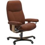 Relaxsessel STRESSLESS "Consul" Sessel braun (copper paloma) Lesesessel und mit Home Office Base, Größe M, Gestell Eiche