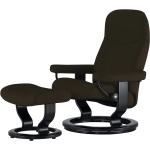Stressless Relaxsessel mit Hocker Leder Consul - braun - Materialmix - 72 cm - 94 cm - 70 cm - Polstermöbel > Sessel > Fernsehsessel