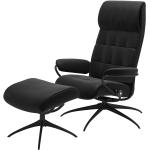 Stressless Relaxsessel mit Hocker London - schwarz - 80 cm - 111 cm - 74 cm - Polstermöbel > Sessel > Fernsehsessel