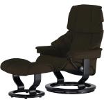 Stressless Relaxsessel mit Hocker Reno - braun - Materialmix - 79 cm - 108 cm - 75 cm - Polstermöbel > Sessel > Ledersessel