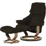 Stressless Relaxsessel mit Hocker Reno - braun - 88 cm - 108 cm - 78 cm - Polstermöbel > Sessel > Ledersessel