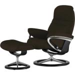 Stressless Relaxsessel mit Hocker Leder Sunrise - braun - Materialmix - 79 cm - 103 cm - 73 cm - Polstermöbel > Sessel > Fernsehsessel