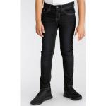 Schwarze ARIZONA 5-Pocket Jeans für Kinder aus Denim für Jungen Größe 170 