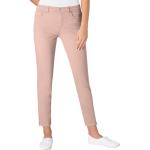 Rosa Stretch-Jeans aus Baumwolle für Damen 