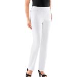 Weiße Stretch-Jeans aus Jersey für Damen Größe L Petite 