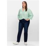 Reduzierte Dunkelblaue Sheego Denim Stretch-Jeans aus Denim für Damen Größe 3 XL Große Größen 