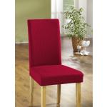 Rote bader Stuhlhussen aus Textil 