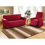 Rote bader Sofabezüge 2 Sitzer maschinenwaschbar 
