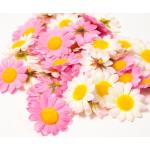 Pinke Blumenköpfe 40-teilig 