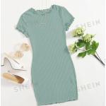 Mintgrüne SheIn Bandage-Kleider & Bodycon-Kleider enganliegend für Damen Größe XS für den für den Sommer 