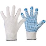 Blaue Strick-Handschuhe Größe 9 