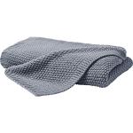 Graue Unifarbene Häkeldecken & Strickdecken aus Textil 130x170 