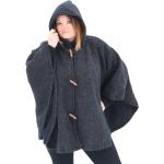 Schwarze Kunst und Magie Strickjacken mit Kapuze aus Wolle mit Kapuze für Damen Größe XL für den für den Winter 