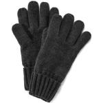 Reduzierte Anthrazitfarbene Melierte TCHIBO Strick-Handschuhe aus Polyamid für Herren Größe 9.5 