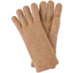 Reduzierte Beige Melierte TCHIBO Strick-Handschuhe für Damen Größe 8 für den für den Herbst 