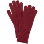 Reduzierte Bordeauxrote TCHIBO Strick-Handschuhe für Damen Einheitsgröße 