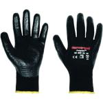 Schwarze Honeywell Strick-Handschuhe aus Polyamid Größe 7 