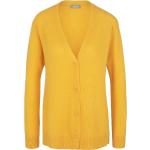 Gelbe Include Damencardigans aus Kaschmir maschinenwaschbar Größe L 