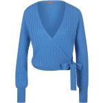 Blaue Include Mini Damencardigans ohne Verschluss aus Kaschmir maschinenwaschbar Größe XL 
