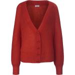 Rote Elegante Gerry Weber V-Ausschnitt Damencardigans & Damenstrickjacken aus Polyamid maschinenwaschbar Größe L 