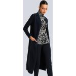 Reduzierte Marineblaue Unifarbene Alba Moda Longstrickjacken aus Kunstfaser für Damen Größe XS für den für den Herbst 