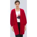 Reduzierte Rote Unifarbene Elegante Alba Moda Damencardigans & Damenstrickjacken aus Kunstfaser Größe XS 