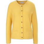Gelbe Giesswein Damencardigans & Damenstrickjacken mit Glitzer aus Wolle maschinenwaschbar Größe XL 