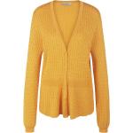 Reduzierte Gelbe UTA RAASCH V-Ausschnitt Damencardigans aus Polyamid maschinenwaschbar Größe L 