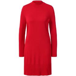 Reduzierte Rote Nachhaltige TCHIBO Stehkragen Winterkleider für Damen 
