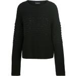Reduzierte Schwarze Basler Kaschmir-Pullover mit Pailletten aus Wolle maschinenwaschbar für Damen Größe L 