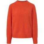 Reduzierte Orange TCHIBO Nachhaltige Strickpullover aus Wolle für Damen Größe S 