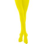 Gelbe Buttinette Blickdichte Strumpfhosen aus Polyamid Größe XL 