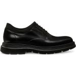 Schwarze Business Stuart Weitzman Derby Schuhe mit Schnürsenkel aus Leder leicht für Herren Größe 44,5 